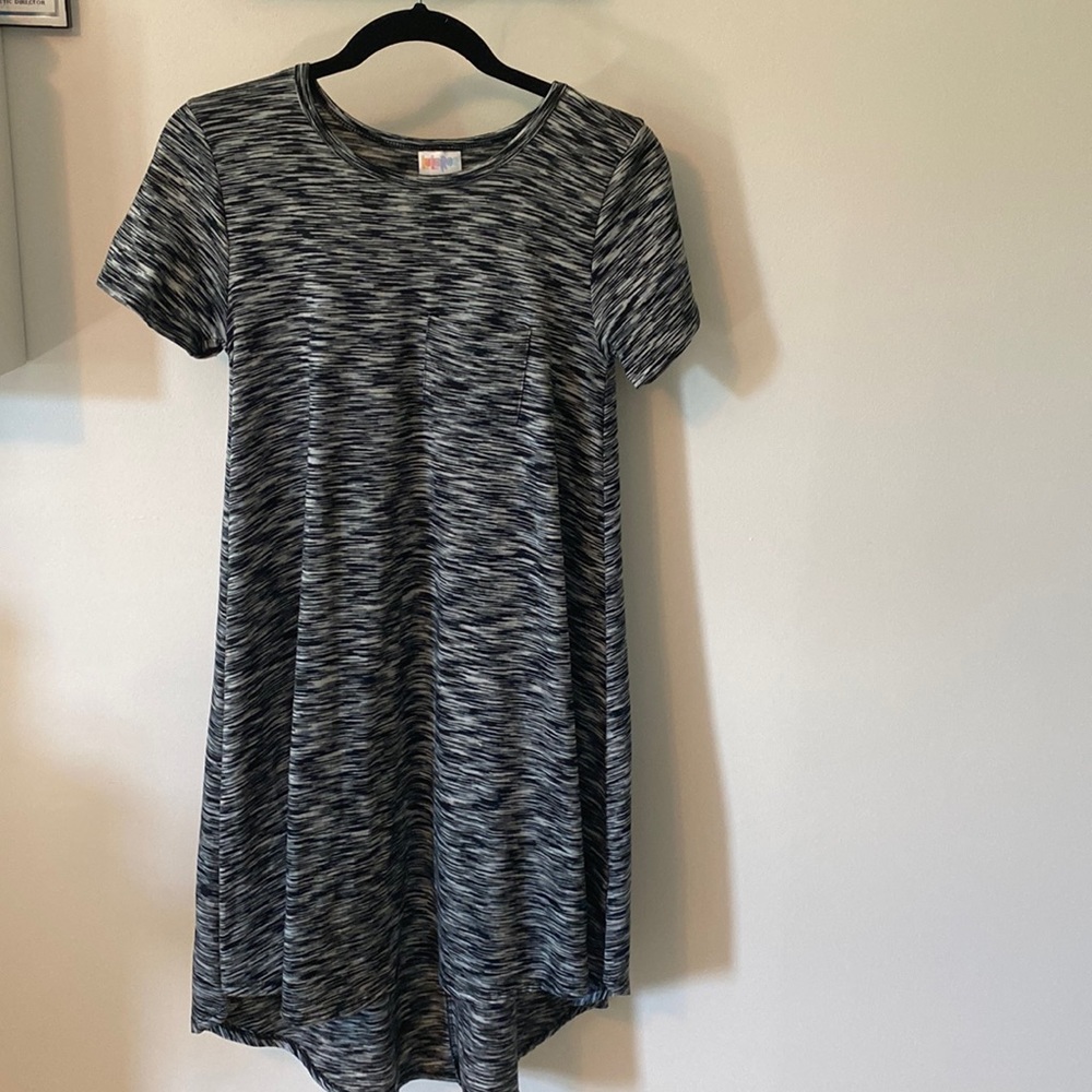 Black and gray dress